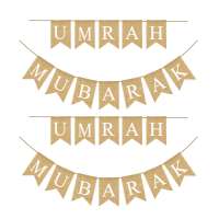 EID NMRAH MUBARAK Banners Pattern Bunting Garland For Easter Home Party Decoration